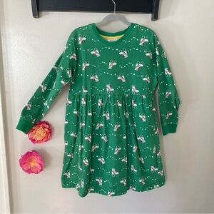 Hanna Andersson Green Roller Skates Print Kids Casual Dress